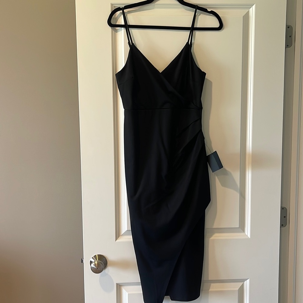 Cross front cocktial dress